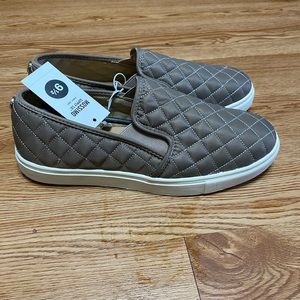 Never been worn beige sneaker slides